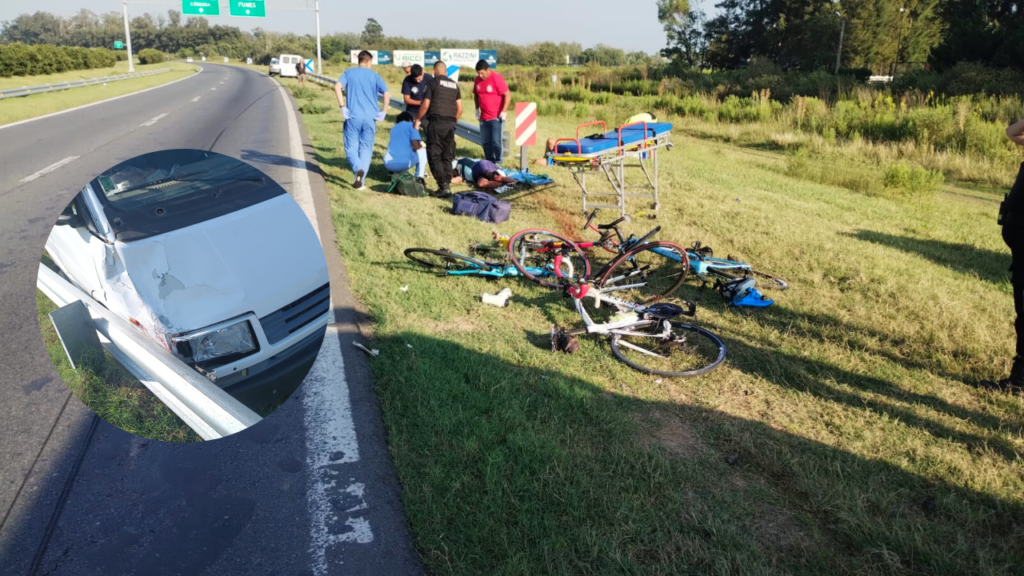 Trágico desenlace: falleció uno de los ciclistas atropellados en la autopista Rosario-Córdoba