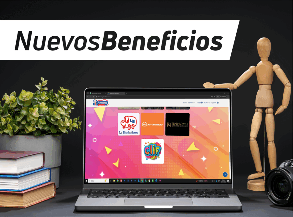 Funescoop sigue sumando beneficios con cuatro comercios al programa para abonados: La Montevideana, DR Autoservicio, Innovo Hotel y Clif, con descuentos exclusivos.