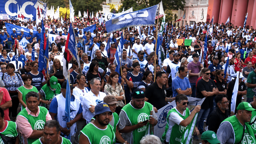 Marcha CGT Día del Trabajador Argentina