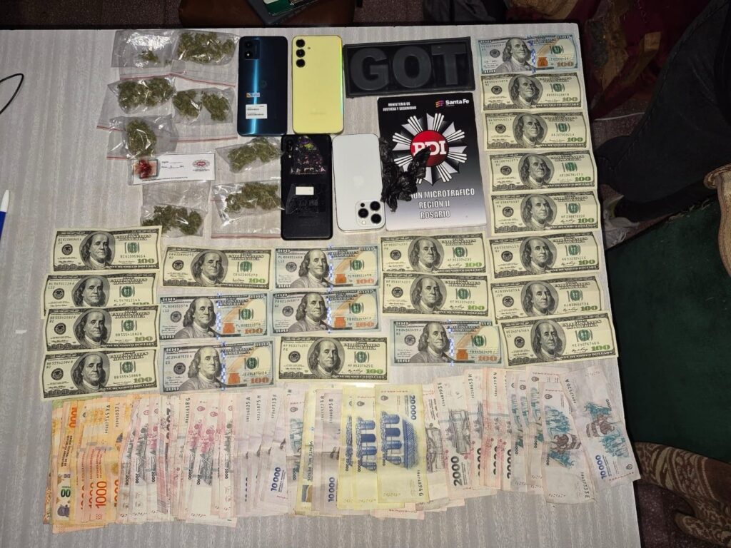 Operativo contra el microtráfico en Rosario en barrio San Francisquito