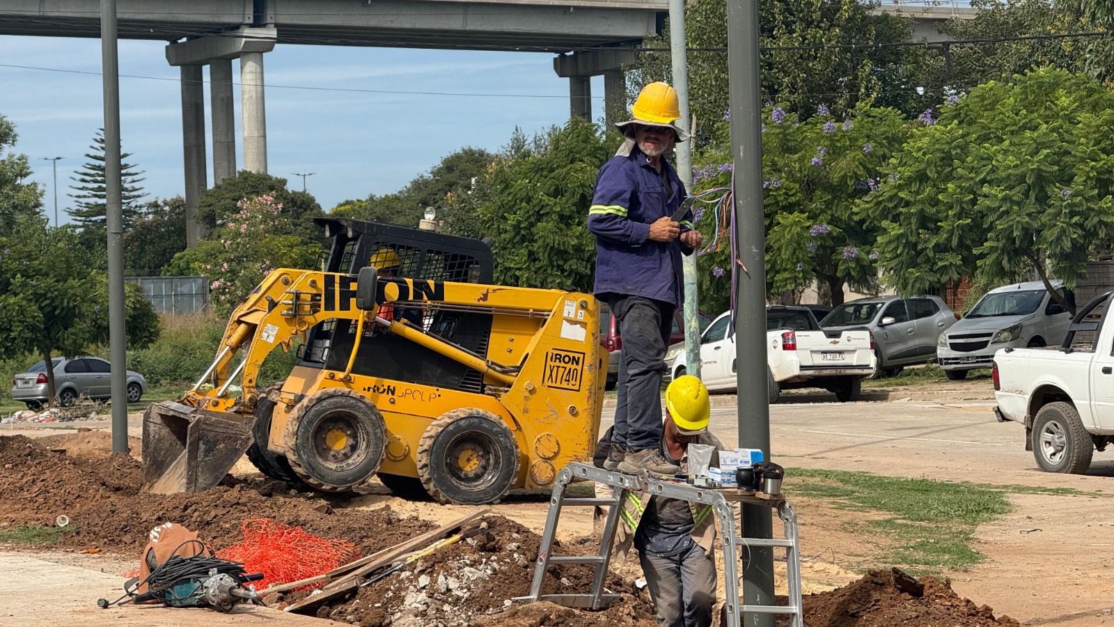 Obras de urbanización en Remanso Valerio Granadero Baigorria