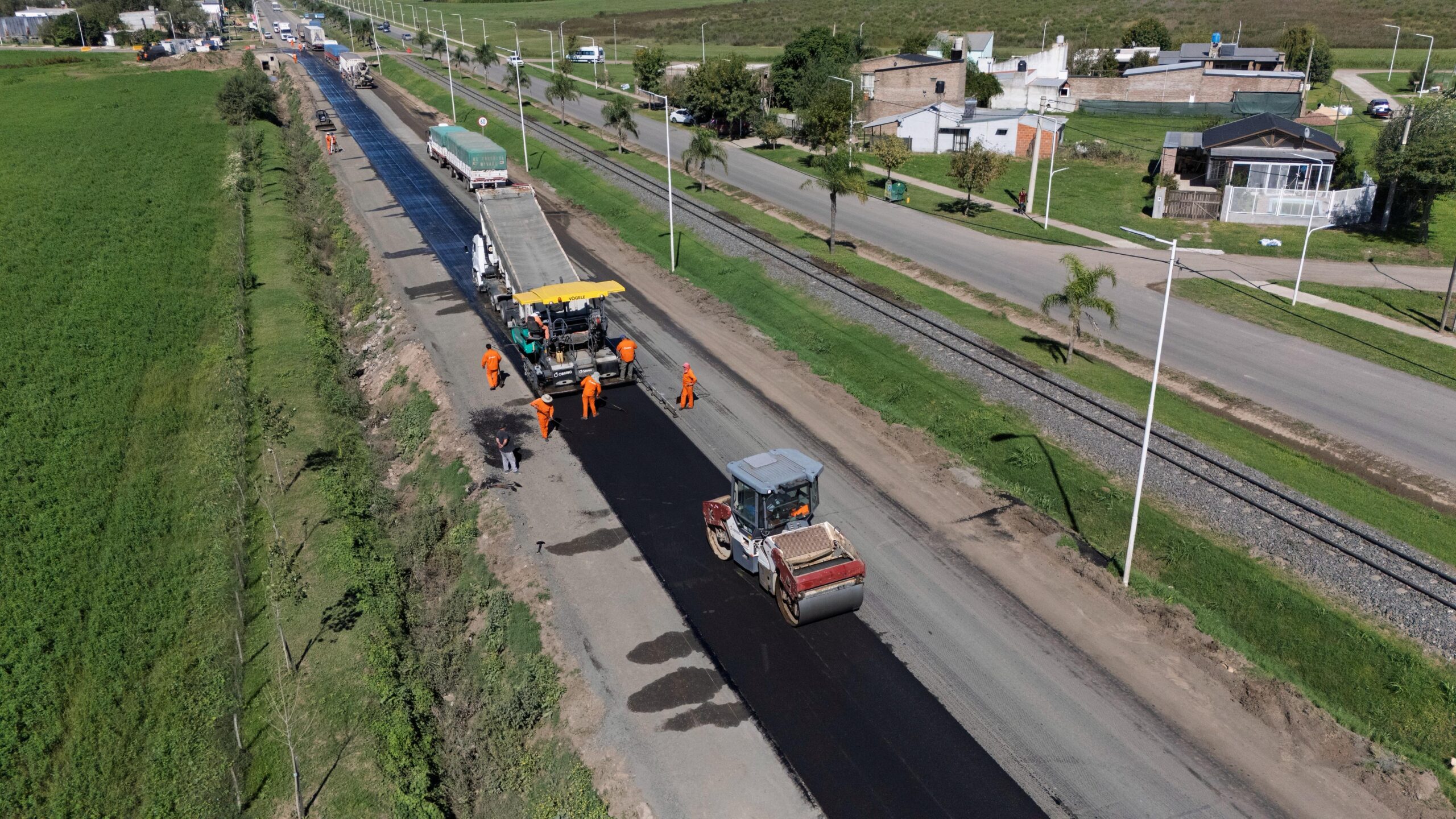 Repavimentación Ruta Nacional 11 Timbúes avance obras