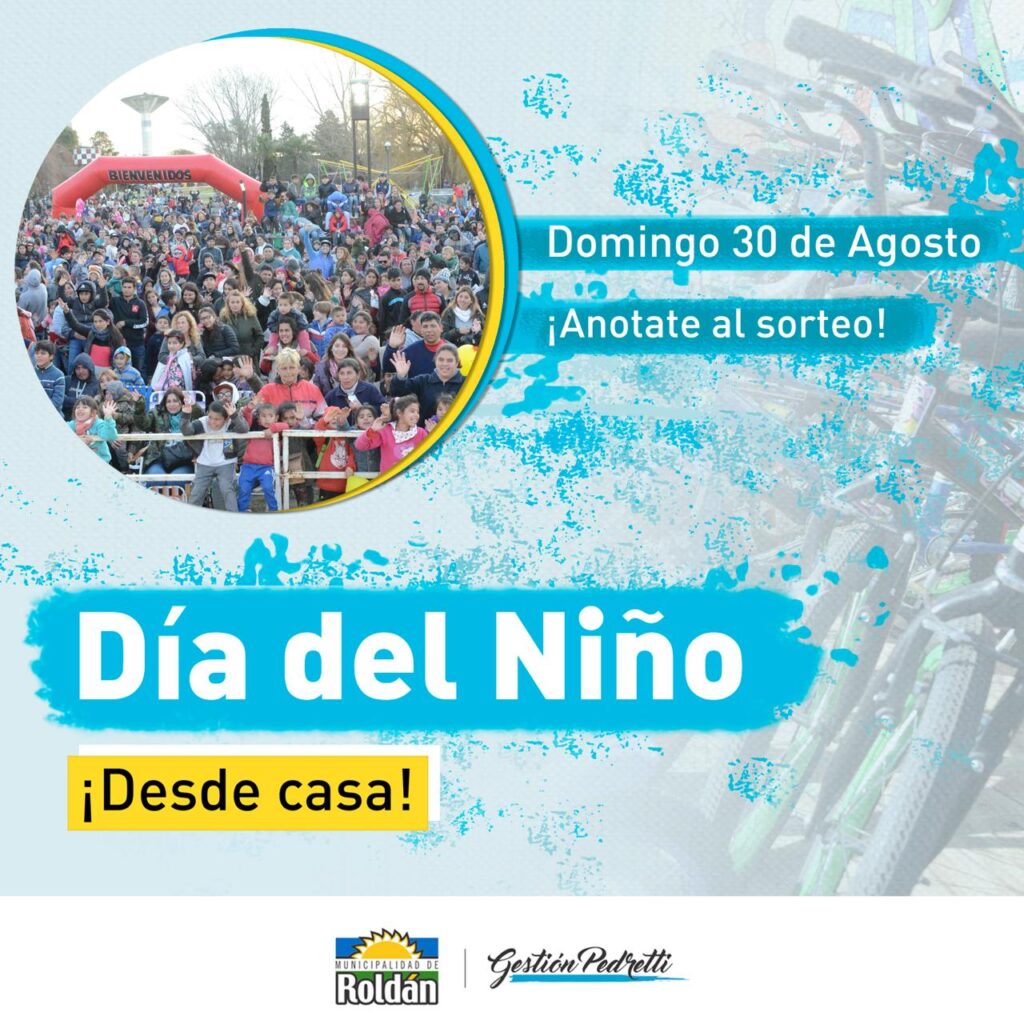 #Díadelniño en #Roldán: Festejamos desde casa con divertidas actividades e increíbles premios