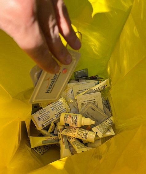 Descarte de medicamentos vencidos Santa Fe en bolsa amarilla del Punto Amarillo
