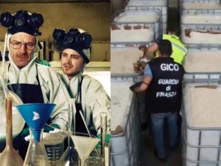 A lo Breaking Bad, incautaron 14 toneladas de drogas en Italia