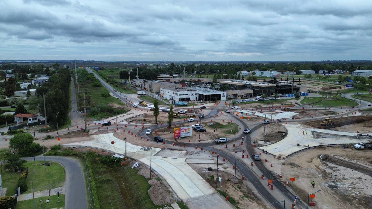 Obra Avenida Newbery: puente duplicado sobre el arroyo Ludueña