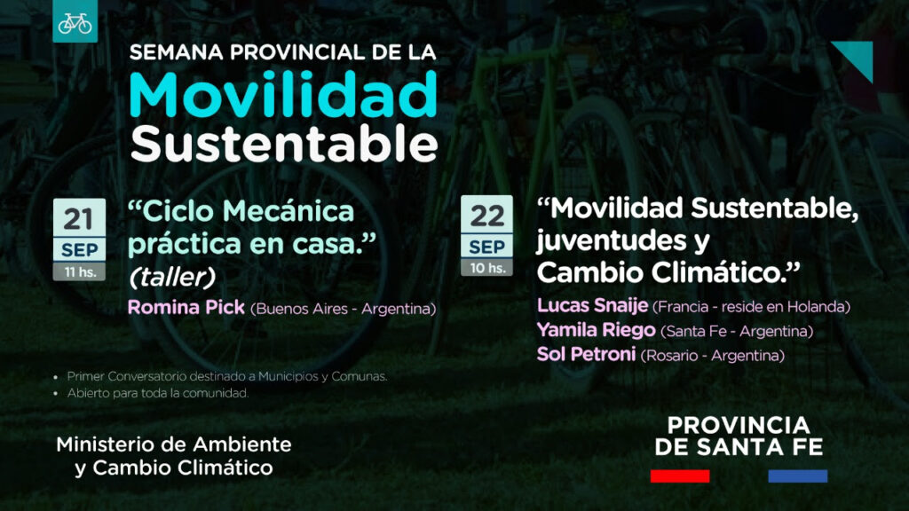Continúa el conversatorio por la Semana de la Movilidad Sustentable