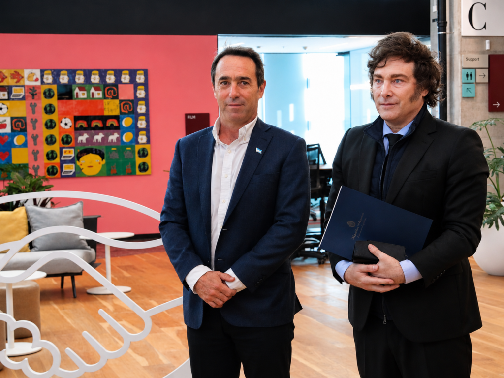 Marcos Galperín y Javier Milei Mercado Libre Wall Street