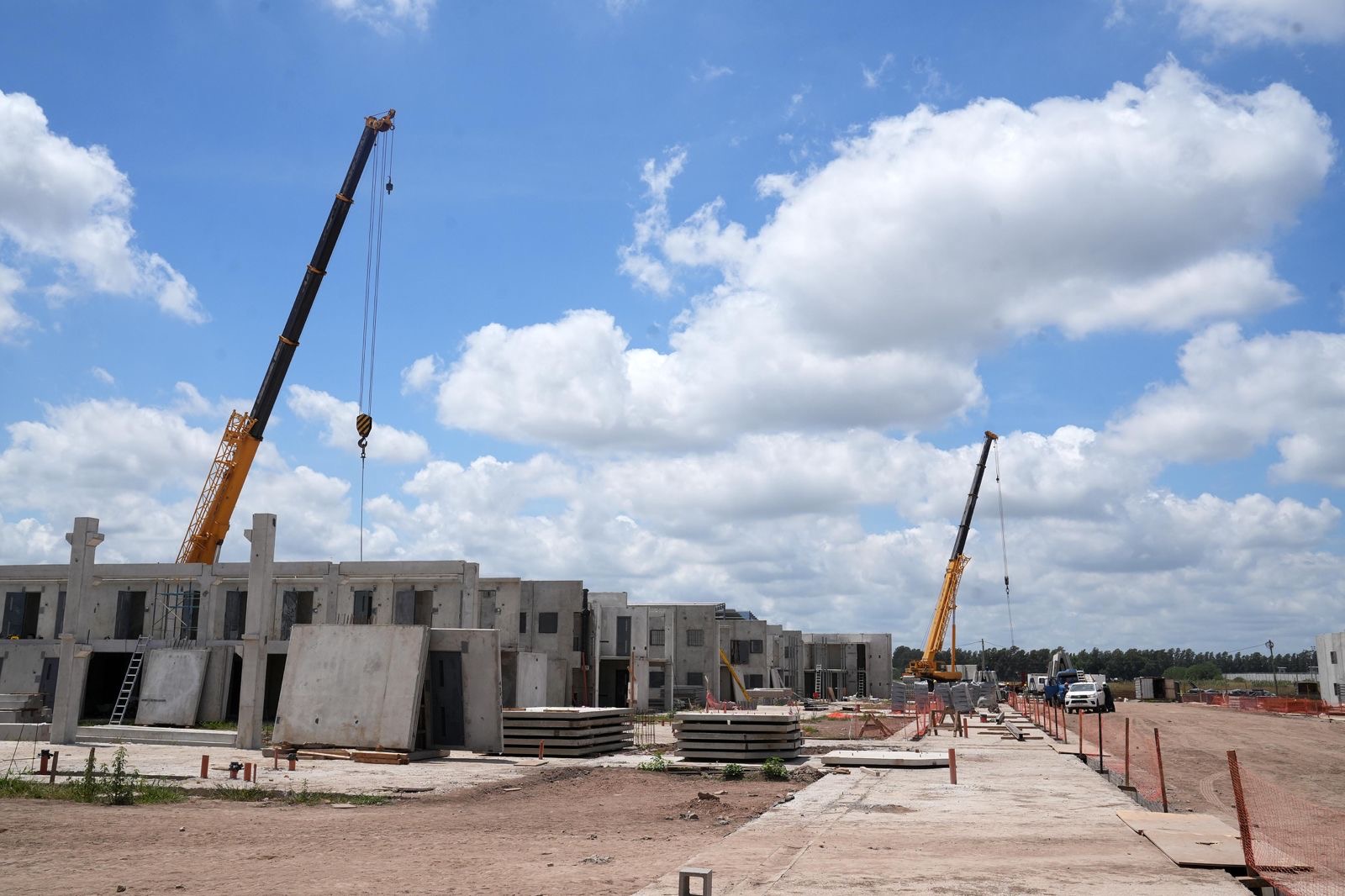 Obras de construcción de El Infierno cárcel Pullaro en Piñero