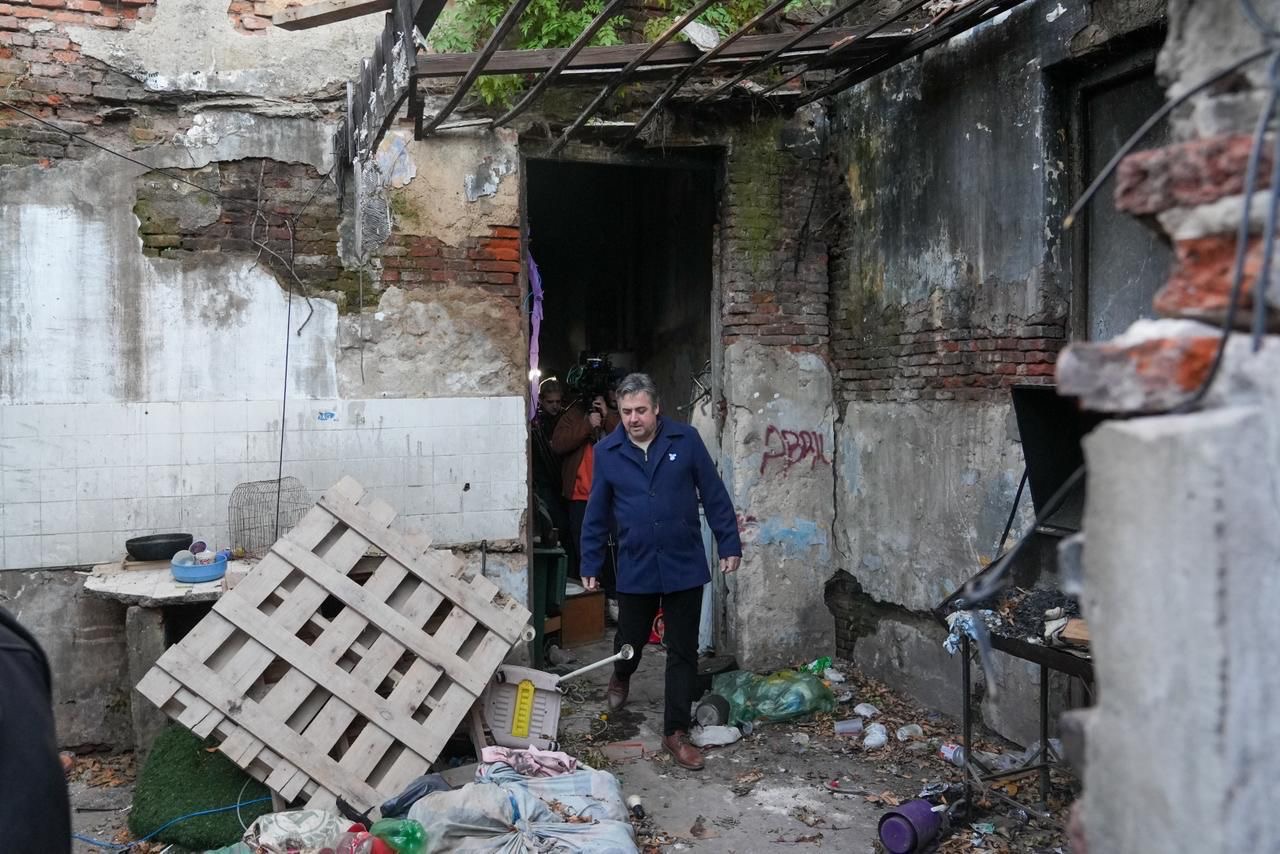 Interior del b&uacute;nker derribado en barrio Sur de la ciudad de Santa Fe