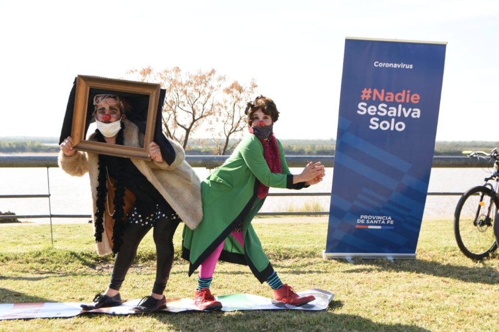 La provincia realiza salidas a la calle de artistas que promueven prácticas saludables