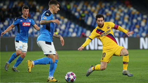 La UEFA estudia trasladar el Barcelona-Napoli a Portugal