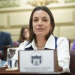 Lucila De Ponti en la Camara de Diputados de Santa Fe, donde se debatio la medicion de la informalidad laboral