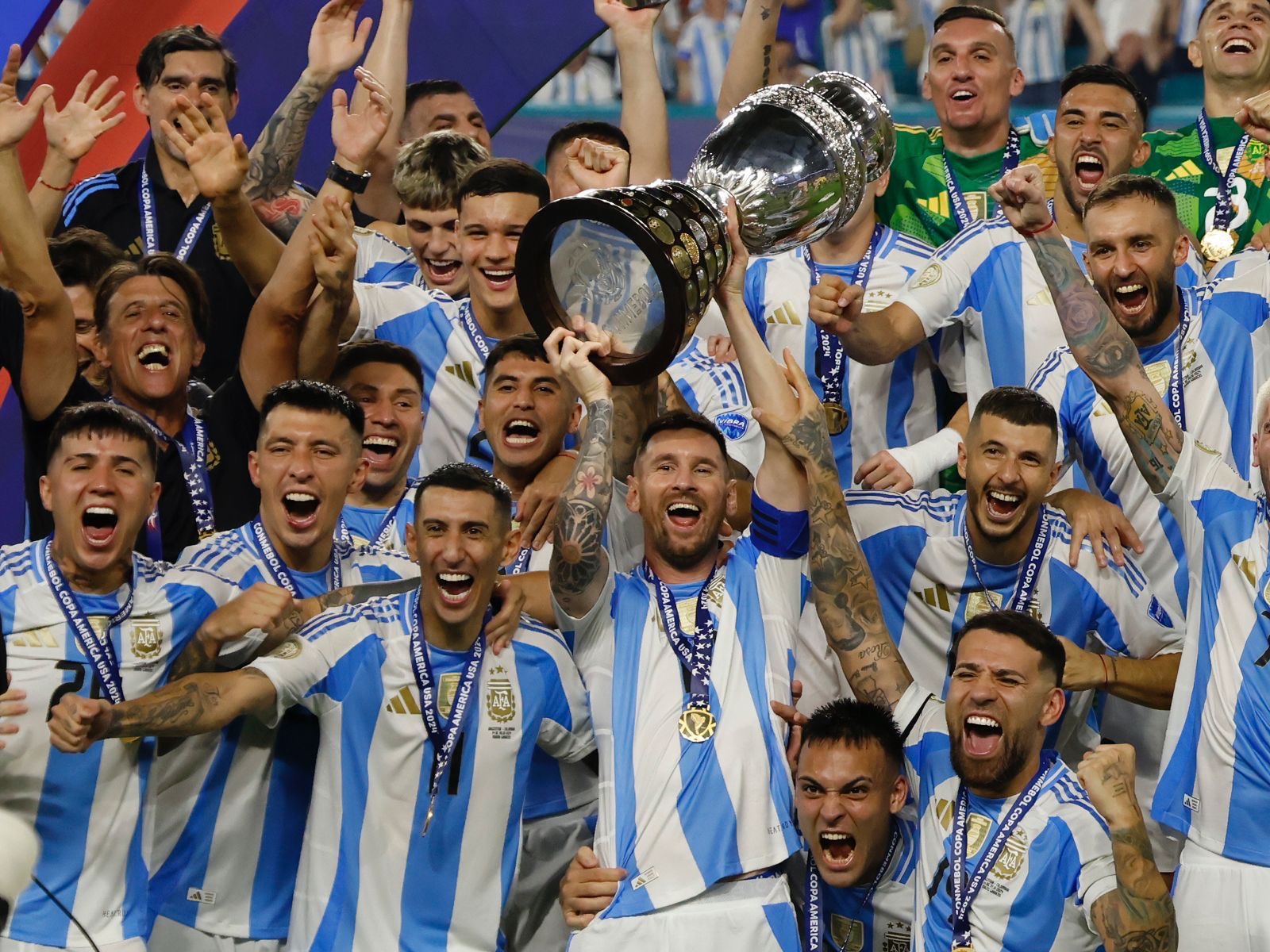 Messi y la Selección Argentina celebran la Copa América 2024