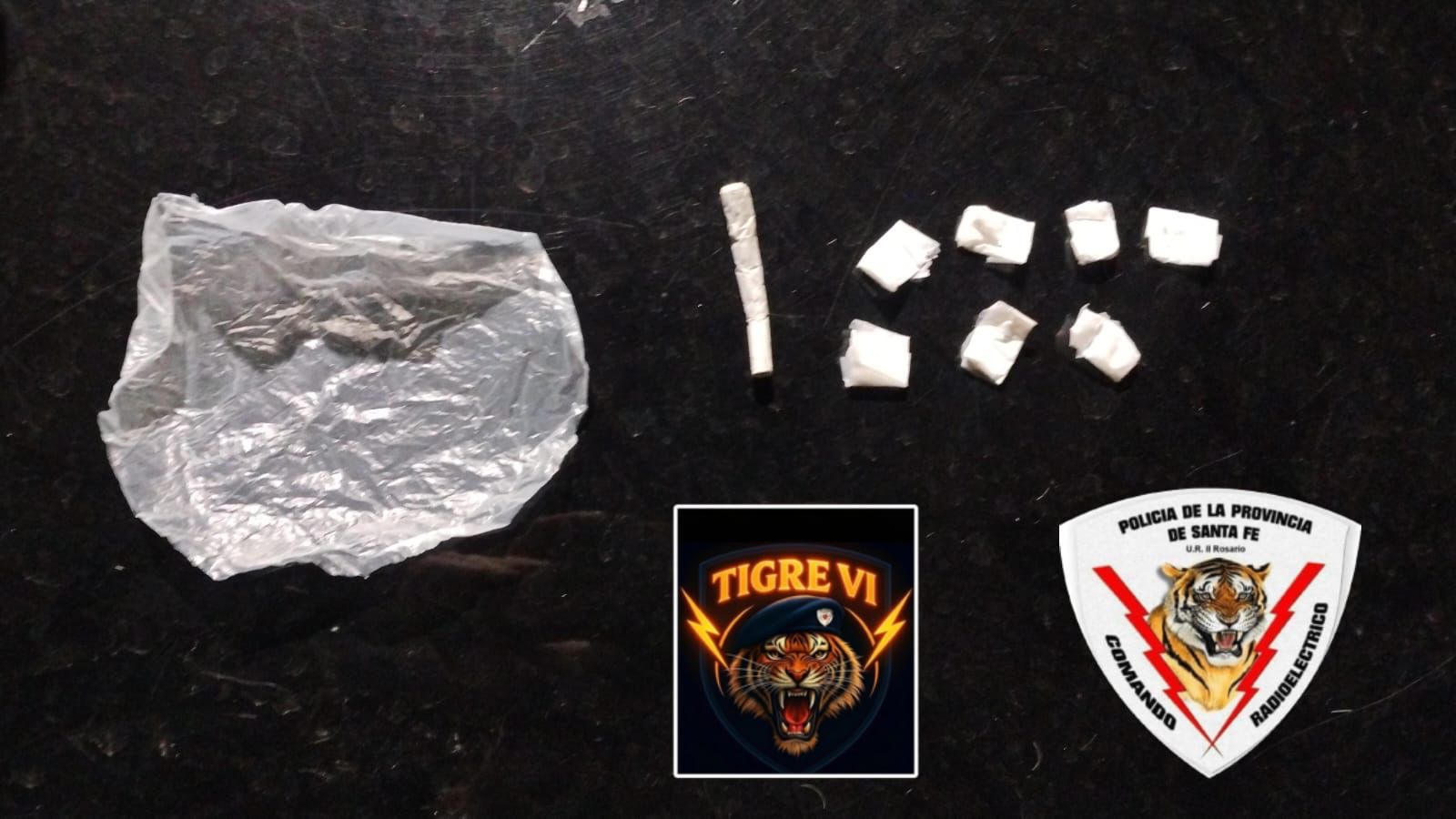 microtráfico Ayala Gauna: envoltorios con material polvoriento y cigarro de cannabis secuestrados por Tigre VI