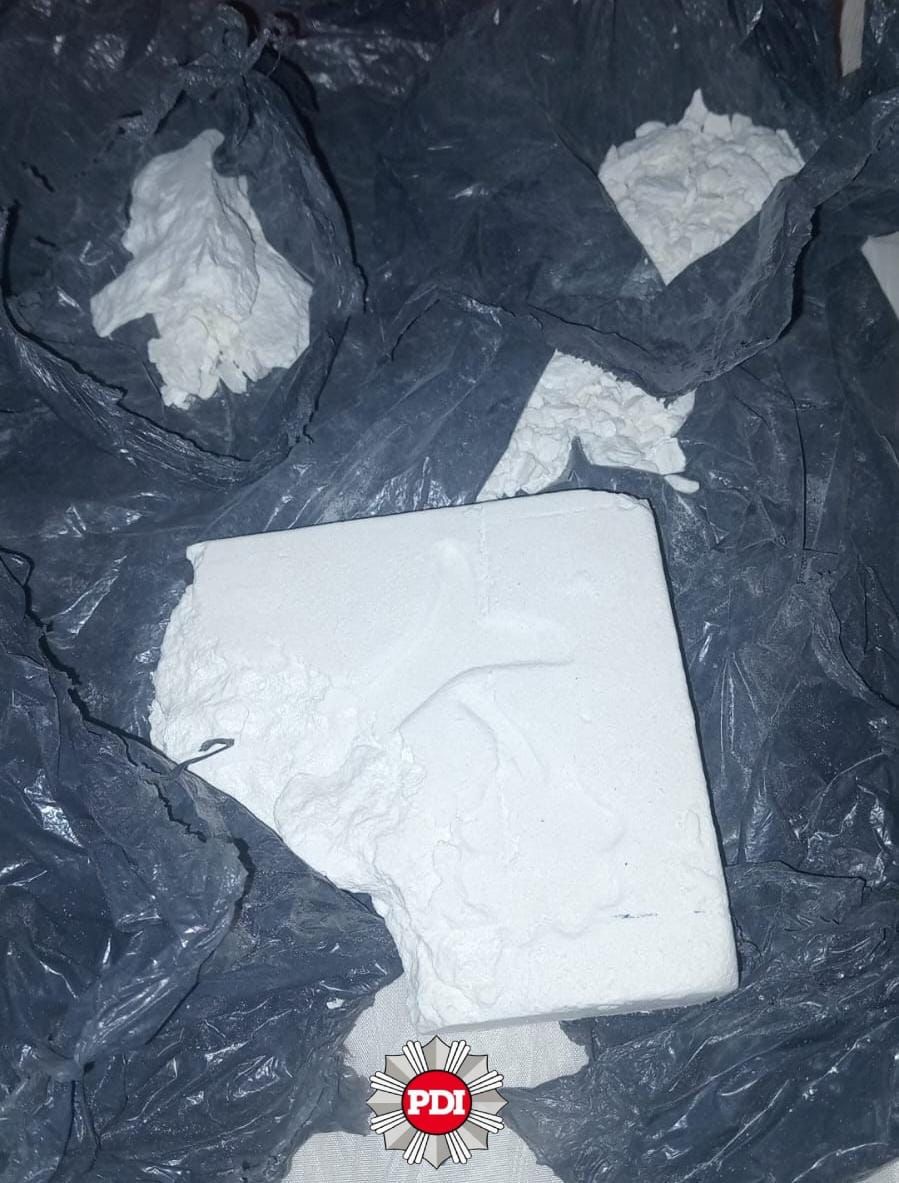 Cocaína secuestrada en Rosario por la PDI