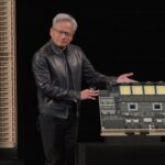 Jensen Huang presenta la plataforma Nvidia Rubin durante un evento de GTC