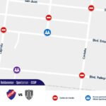 Mapa del operativo clásico CCUP vs Sportsman en Roldán