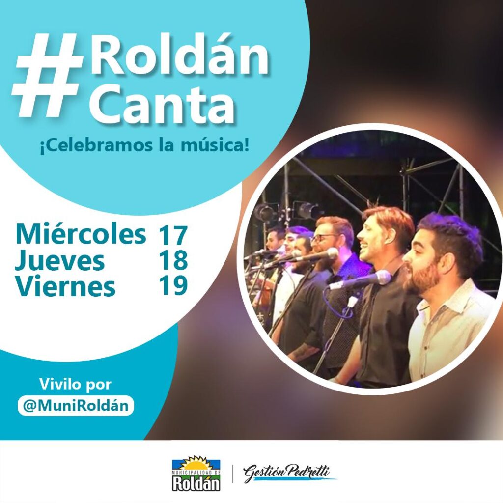 #RoldánCanta: celebramos el día de la música con recitales para toda la familia