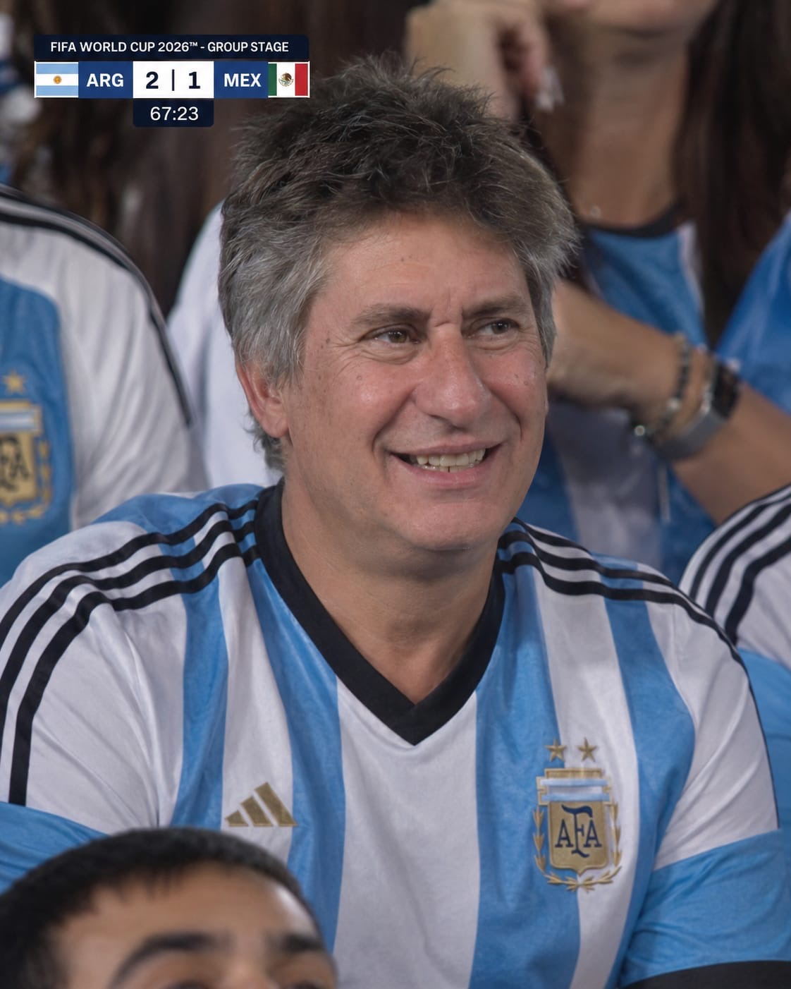Roly Santacroce hincha de la Selección Argentina en el Mundial 2026