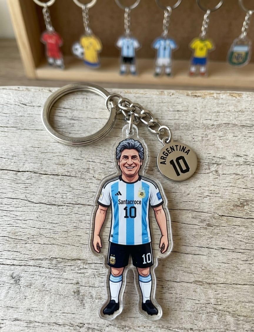 Llavero Roly Mundialista Santacroce 10 con medalla Argentina