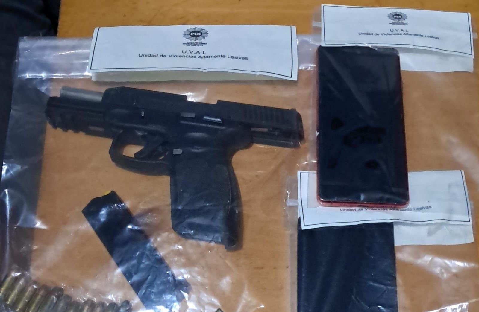 Armas y municiones secuestradas tras la investigación con el sistema Lince