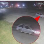 El sistema de monitoreo de Roldán fue la pieza clave para esclarecer el robo a una empresa local Sistema de monitoreo Roldán: VW Gol Power gris marcado con círculo rojo en Larrea y A012 (Norte) a las 00:47:37