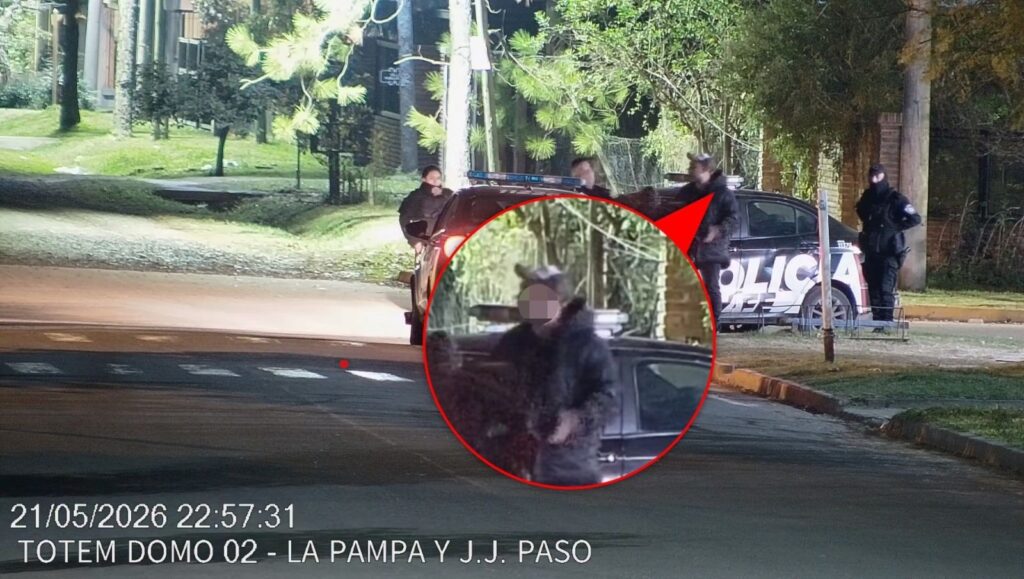 Operativo policial en Roldán tras la activación de un tótem de seguridad