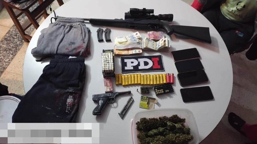 Operativo de Lince y la PDI en Rosario: secuestro de armas, dinero y elementos vinculados al robo millonario