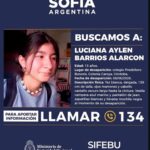 Afiche oficial de la Alerta Sofía por Luciana Aylen Barrios Alarcón