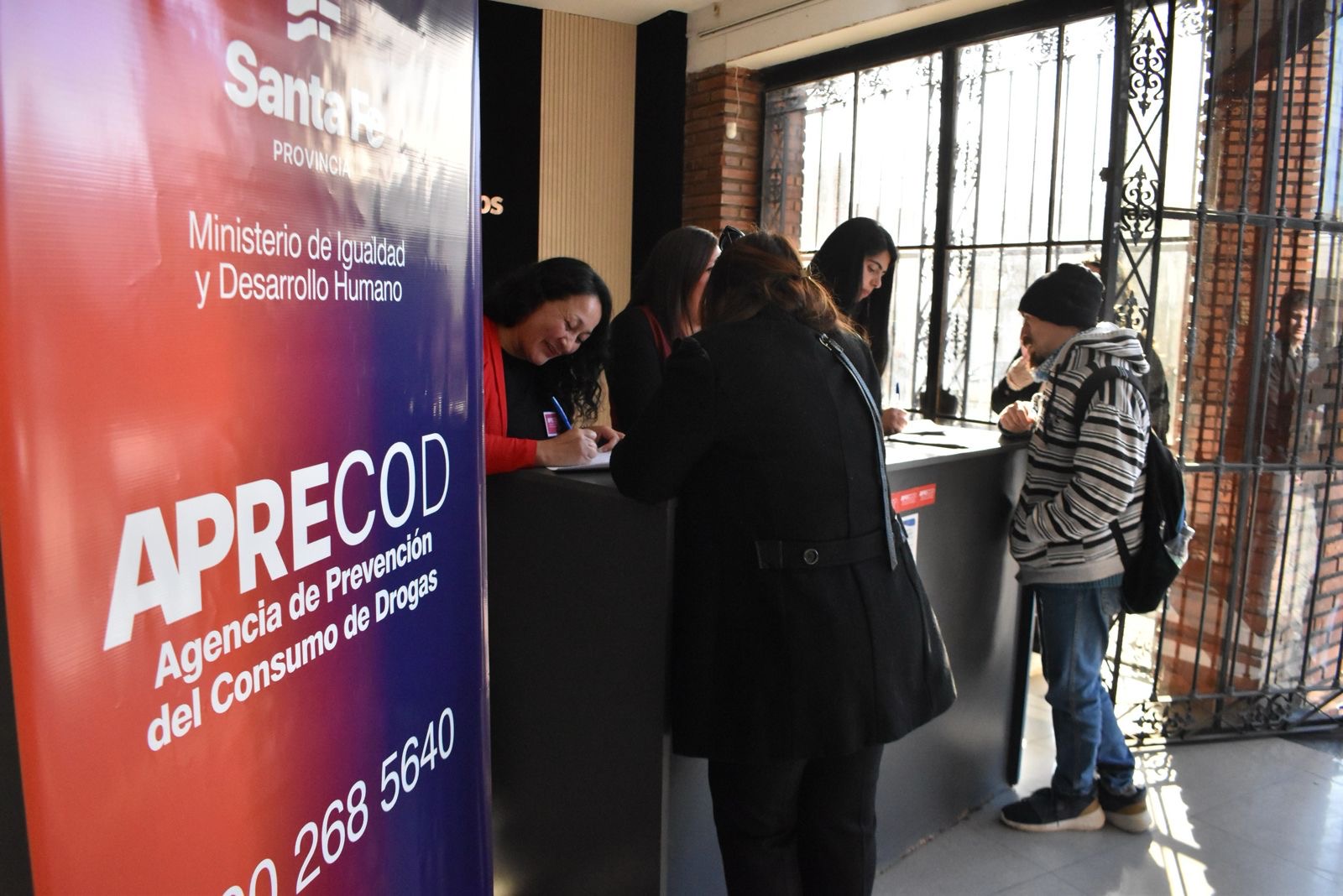 Atención de consumos problemáticos en una sede de Aprecod