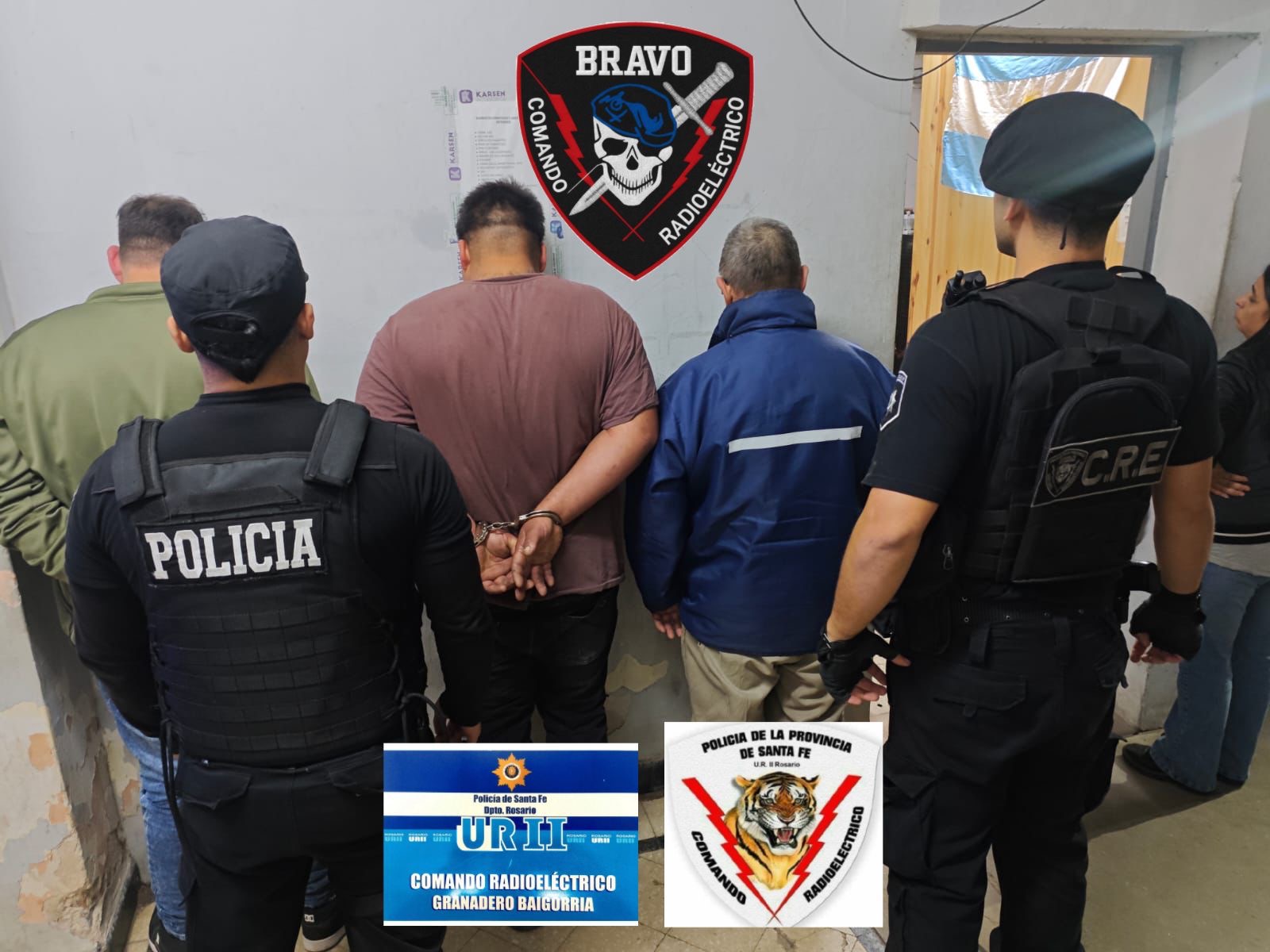 Tres aprehendidos por estafa con tarjetas clonadas en Granadero Baigorria