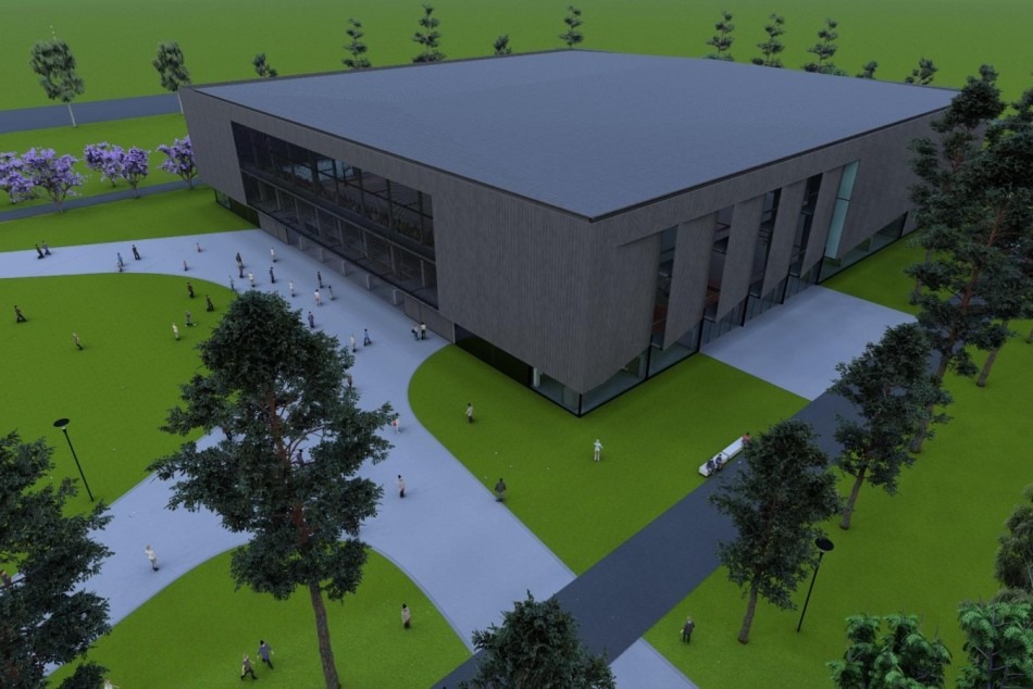 Render del Arena del Parque Independencia de Rosario, recinto adjudicado a la UTE de Live Nation y Nervio Músic