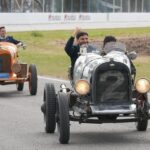 El gobernador Maximiliano Pullaro al volante en el Autódromo de Rafaela durante el regreso del TC