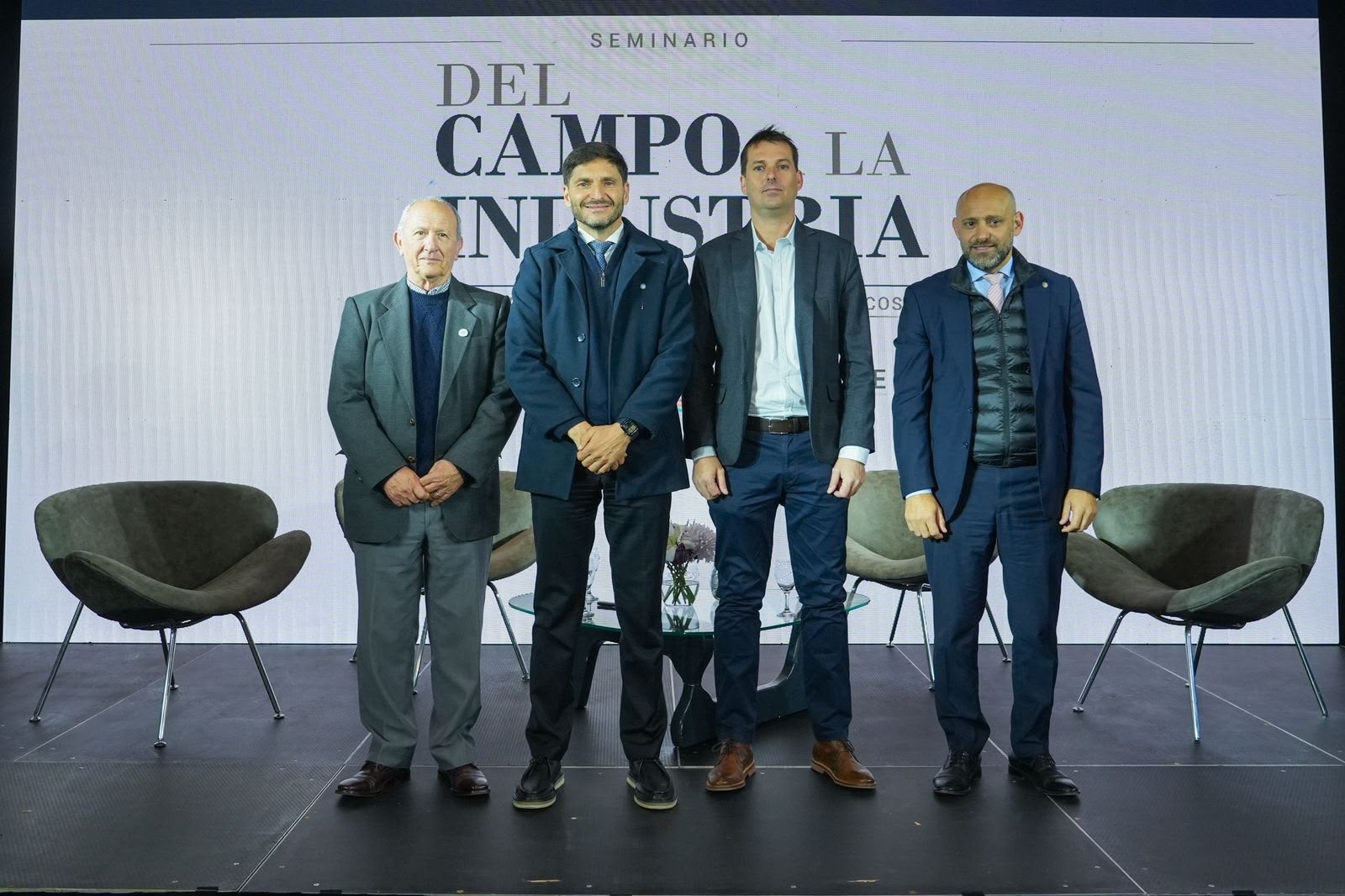 Autoridades del seminario Del campo a la industria sobre el acuerdo UE-Mercosur en Santa Fe