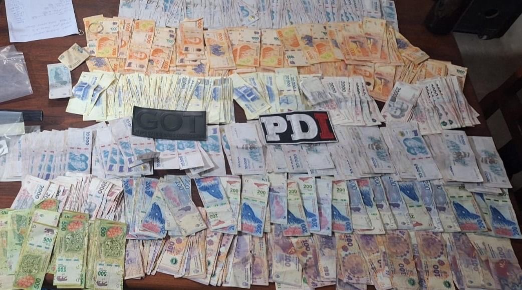 Dinero en efectivo secuestrado en los allanamientos a la Banda del Tanque