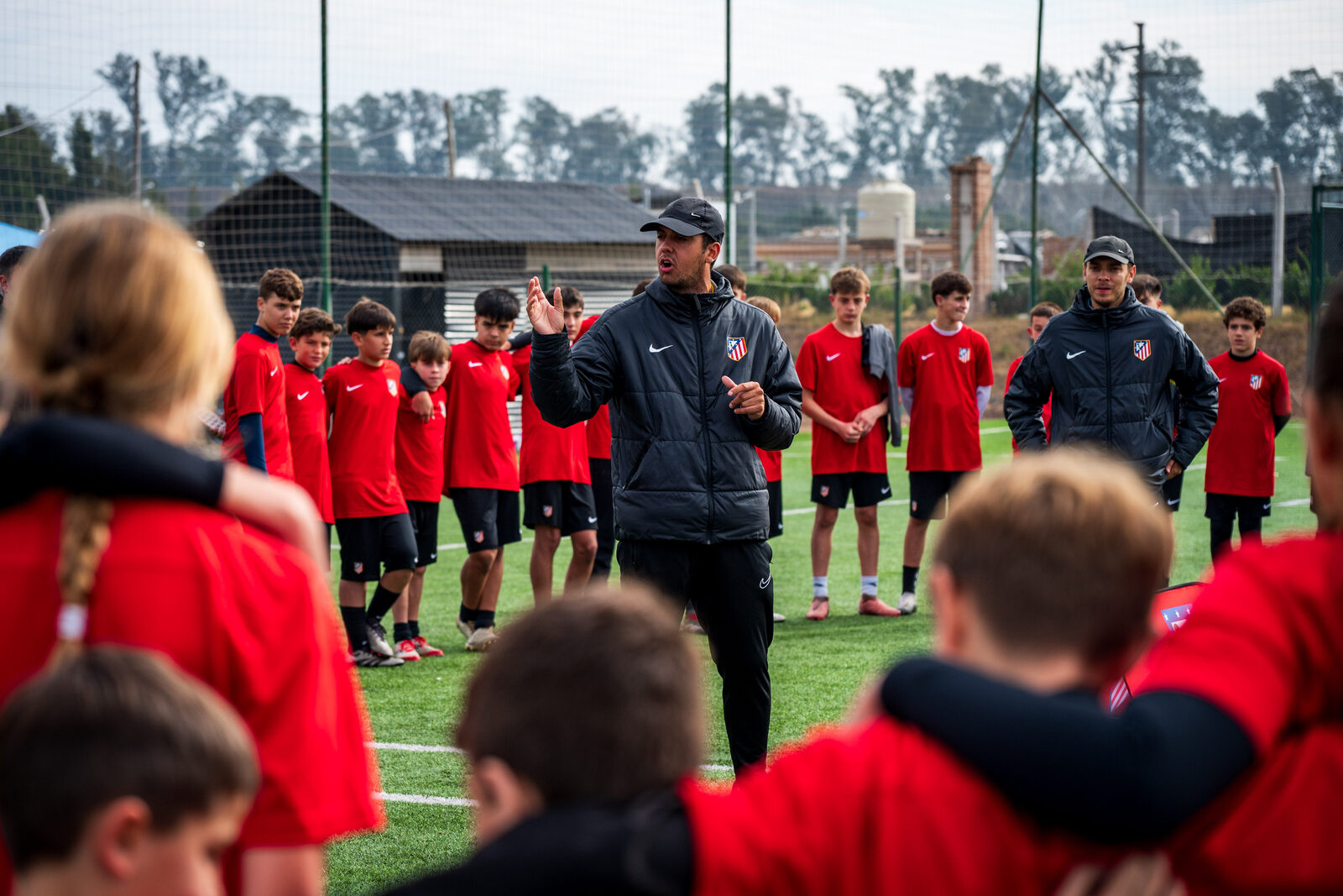Entrenamiento del Campus Atlético de Madrid en Estancia Damfield