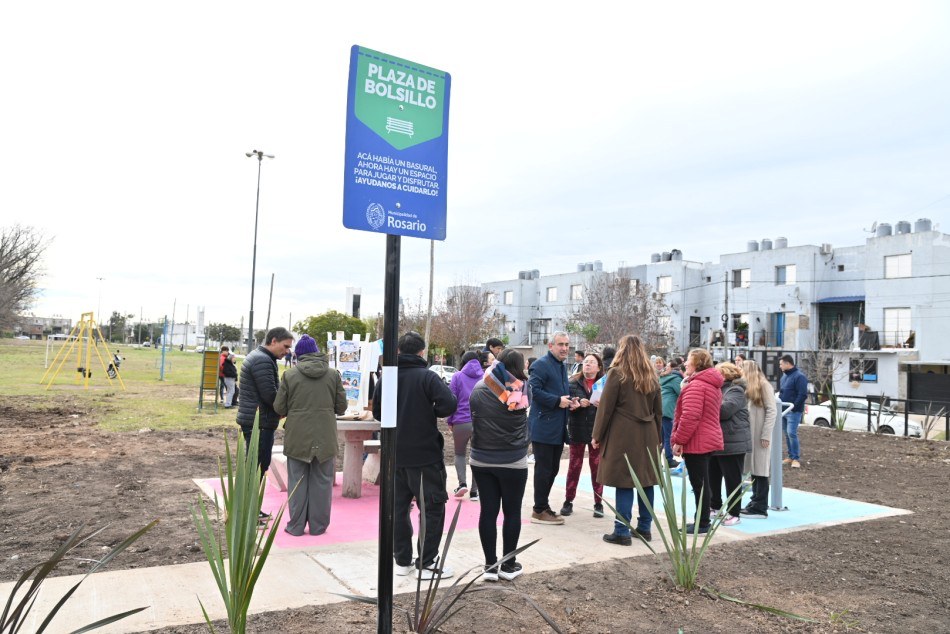 Nuevo espacio público en Rosario surgido del Presupuesto Participativo en barrio Fontanarrosa