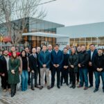 Autoridades y vecinos en la inauguración del Hospital SAMCo Eva Perón de Funes