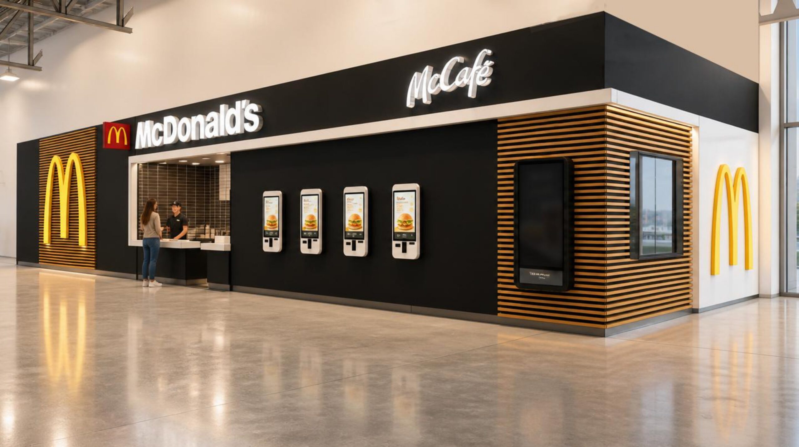 Mostrador de autogestión de McDonald's en Mendoza
