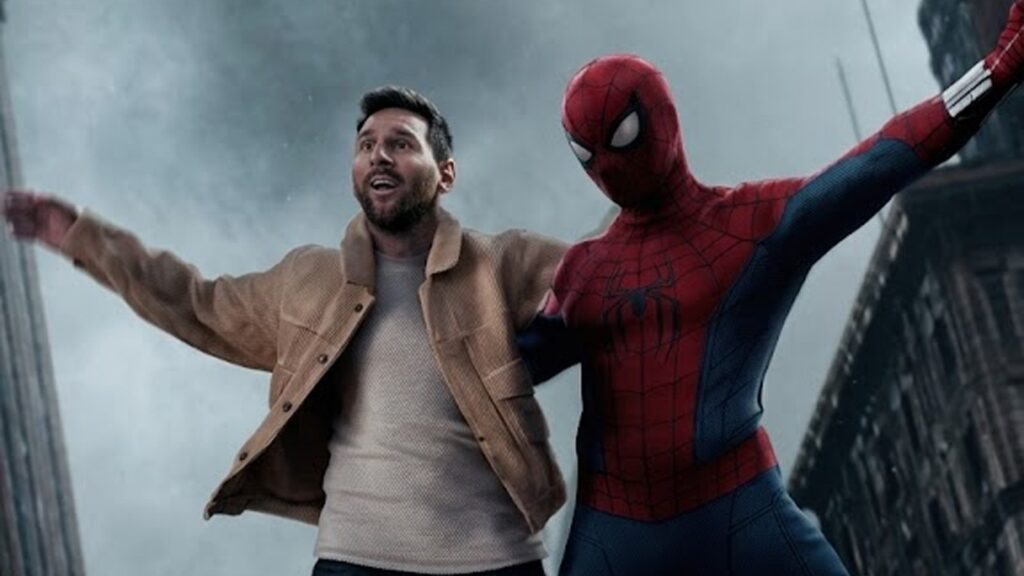 Messi en Spider-Man: Lionel Messi y Spider-Man en el teaser de Brand New Day