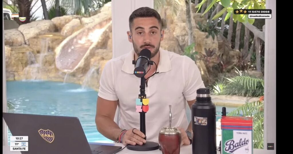 Nicolás Occhiato, conductor de Luzu TV