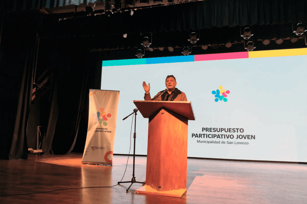 Presupuesto Participativo Joven San Lorenzo: el intendente Leonardo Raimundo en la jornada
