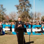 Promesa de Lealtad a la Bandera en Funes en la Plaza Los Pinos