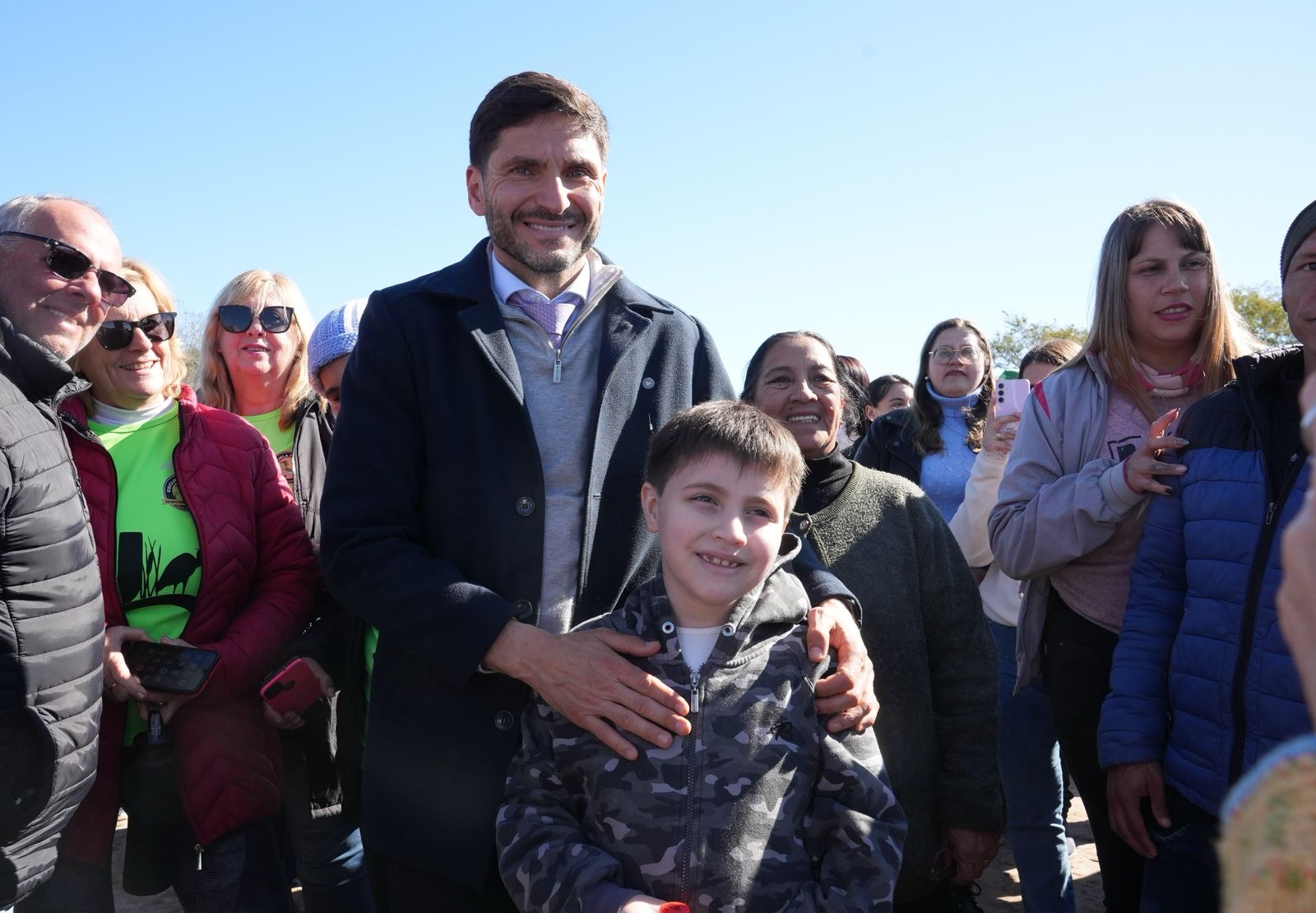 Pullaro junto a vecinos del norte santafesino en la inauguración del puente sobre el arroyo El Pindó