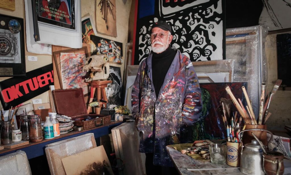 Rocambole en Funes: el artista Ricardo Cohen en su taller