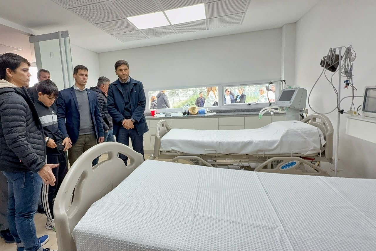 Interior de la nueva sala médica de urgencias del Autódromo de Rafaela