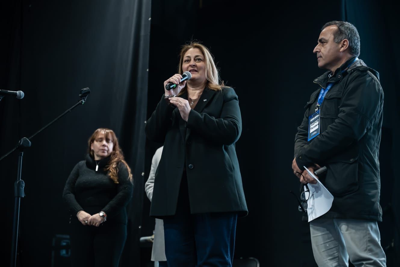 La ministra Silvia Ciancio en el Examen Único de Residencias en Salud en Rosario