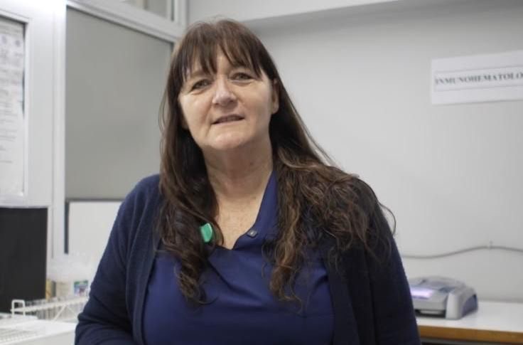 Silvia Mill, responsable técnica del Servicio de Medicina Transfusional del Hospital Cullen