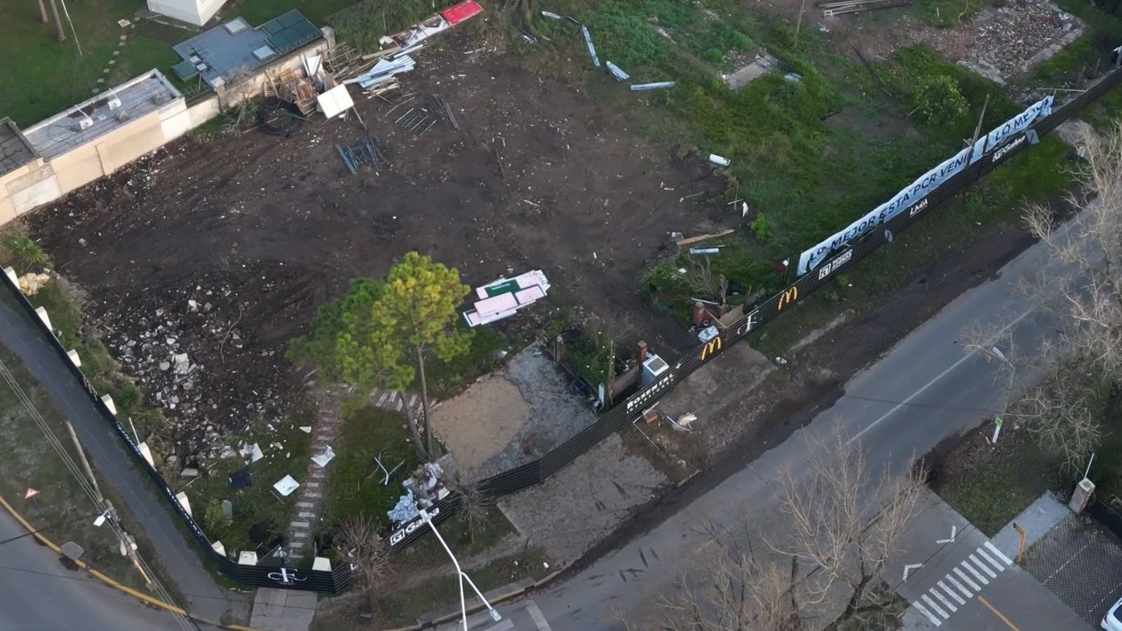 Terreno en Fuerza Aérea y Galindo donde se construirá el nuevo polo comercial de Funes